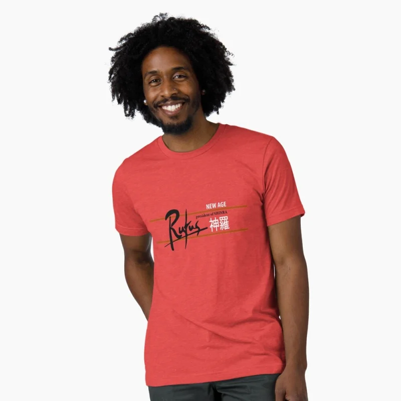 Camiseta Rufus Shinra New Age President Gift, camiseta gráfica del juego Final Fantasy VII, ropa Y2K, 100% algodón, Tops de talla grande S-6XL