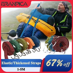 Correa elástica de goma para equipaje de motocicleta, ganchos de cuerda de 1-5M, estante de techo de equipaje de bicicleta, banda fija, accesorios de motocicleta