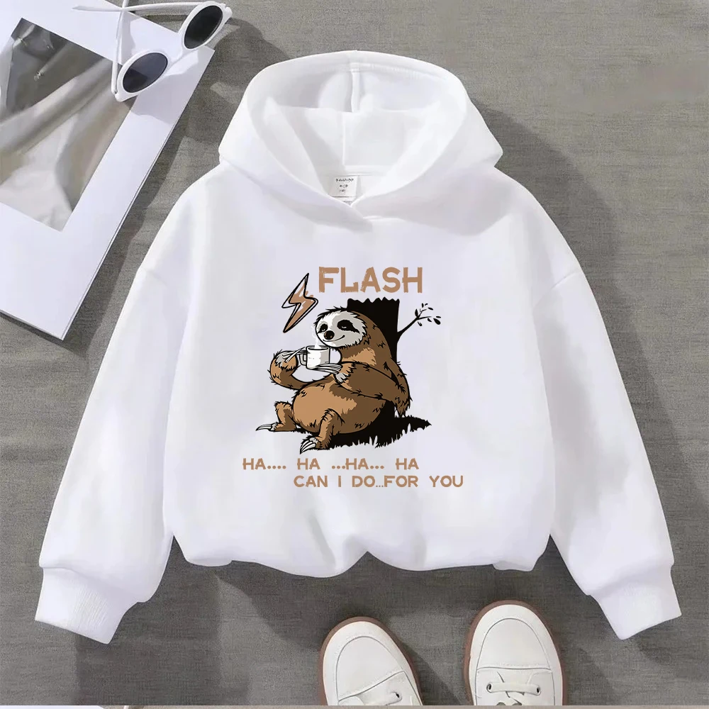 Disney Faultier Flash Ha Ha Kaffeetasse Lustiges Lazy Animal Hoodie Sweatshirt für Männer Frauen Teenager