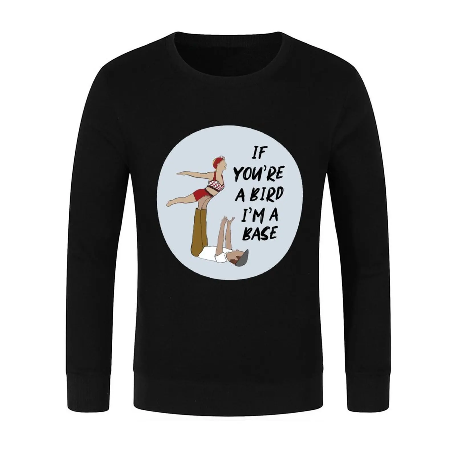 AcroYoga - إذا كنت طائرًا، أنا قاعدة بلوفر رجالي مصمم ملابس رياضية ملابس رجالية خريف منتجات جديدة بلوزات