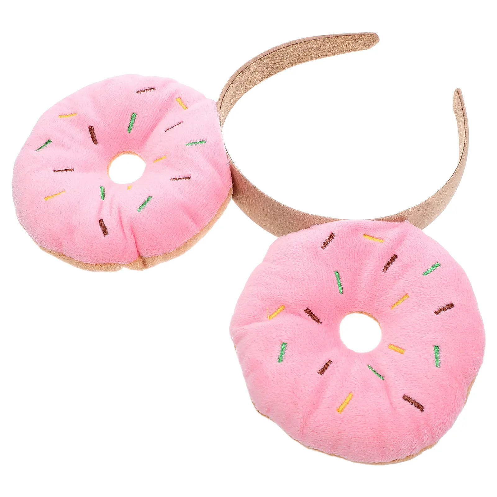 Diadema de Donuts Coloridos para Festival, Banda de Pelo Realista de Donut para Fiesta, Diadema Divertida para Disfraz de Carnaval, Halloween, Cosplay, Fotos