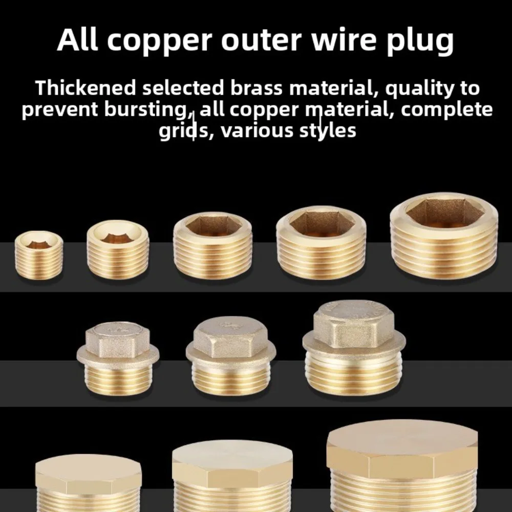 

BSP 1/8 "1/4" 3/8 "1/2" 3/4 ''латунная труба с наружной и внутренней резьбой с шестигранной головкой, латунная пробка, торцевая заглушка, вилка, сантехнический фитинг, соединительный адаптер