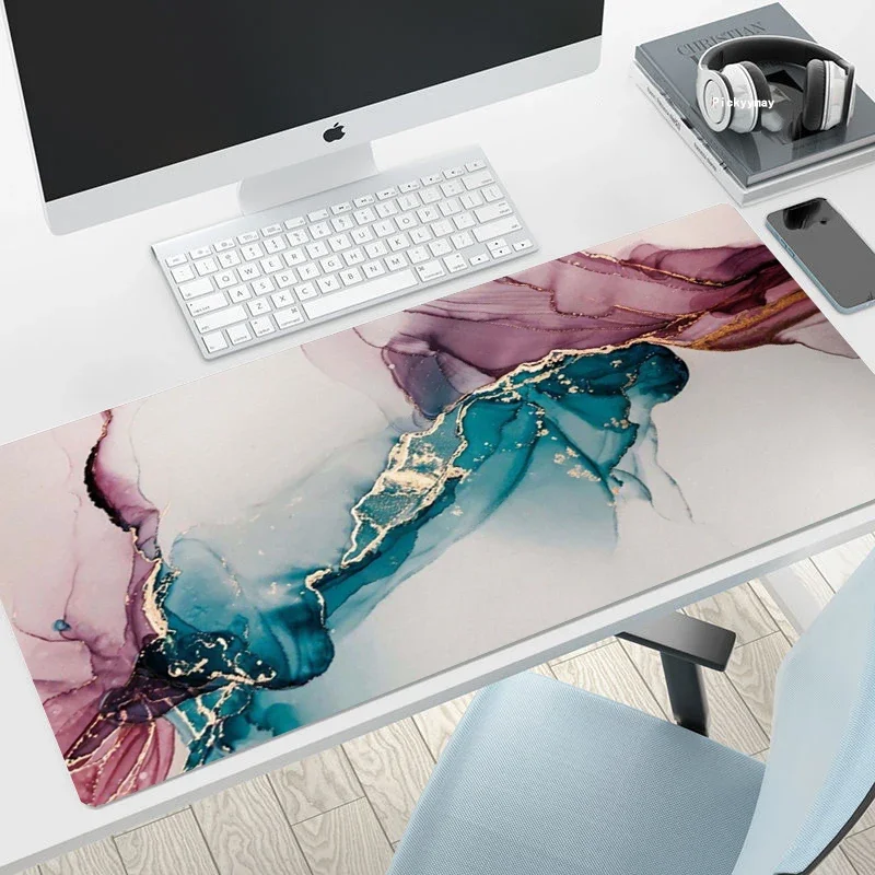 Bonito mouse pad mármore escritório mousepad empresa teclado tapete mause gamer pc gabinete mesa almofada de trabalho ratos portátil deskmat