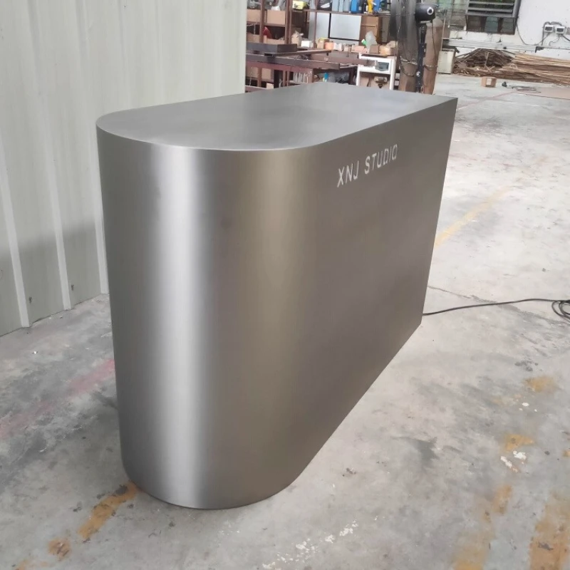 

Легкая роскошная небольшая стойка регистрации, минималистичная стойка регистрации из нержавеющей стали, магазинная стойка, современный дизайн, cassa negozio, прием