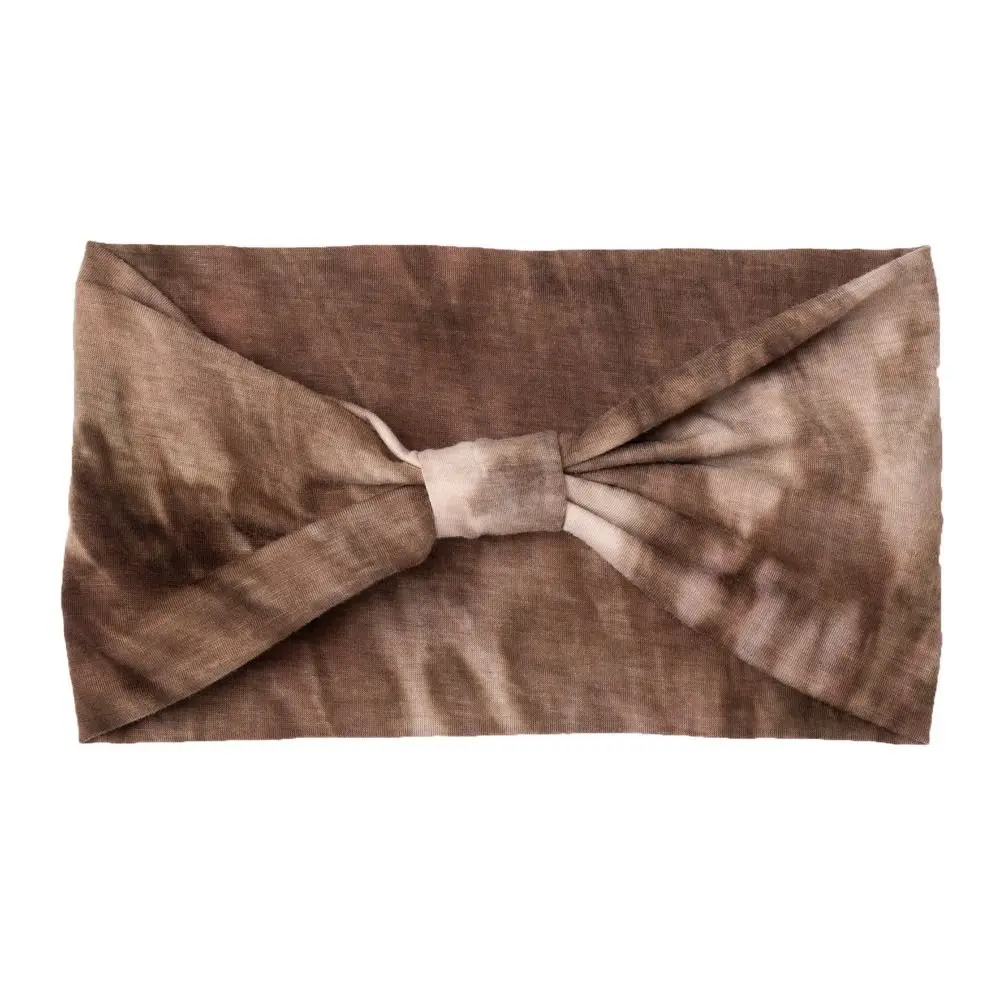 

Красочная повязка на голову с рисунком тай-дай, эластичная хлопковая широкая повязка на голову унисекс, очаровательная спортивная повязка на голову для девочек и женщин