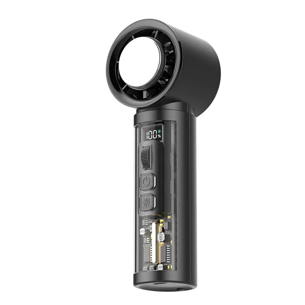 

Compact Fan Mini Fan Camping Trips Versatile Use 4000mAh Battery Adjustable Speed Settings Comfortable Airflow