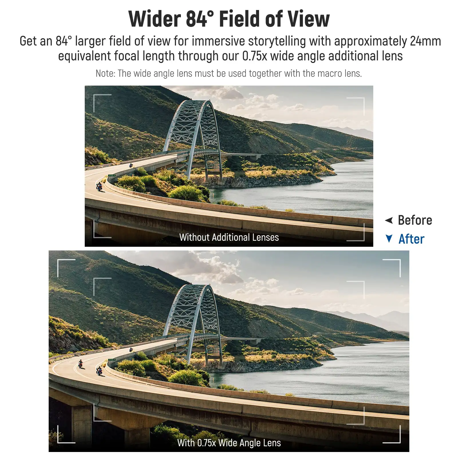 NEEWER LS-46 LS-47 2 in 1 49mm 0.43x Fisheye&1.4x Macro 0.43x Fisheye&1.4x Macro Additional Lens for Fujifilm X100 Series Camera