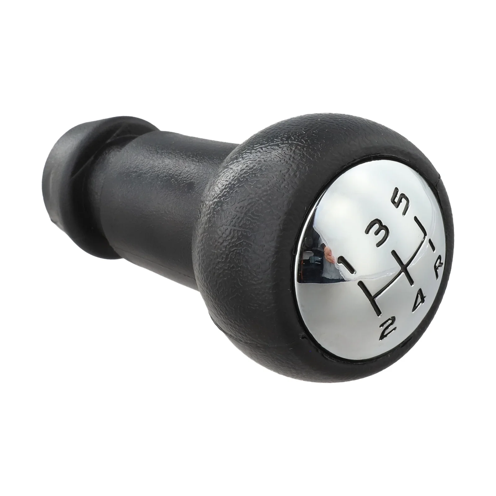 Black 5 Speed Shift Lever Knob Elegant Black Chrome Finish Compatible Shift Knob Elegant Finish Long-lasting Performance