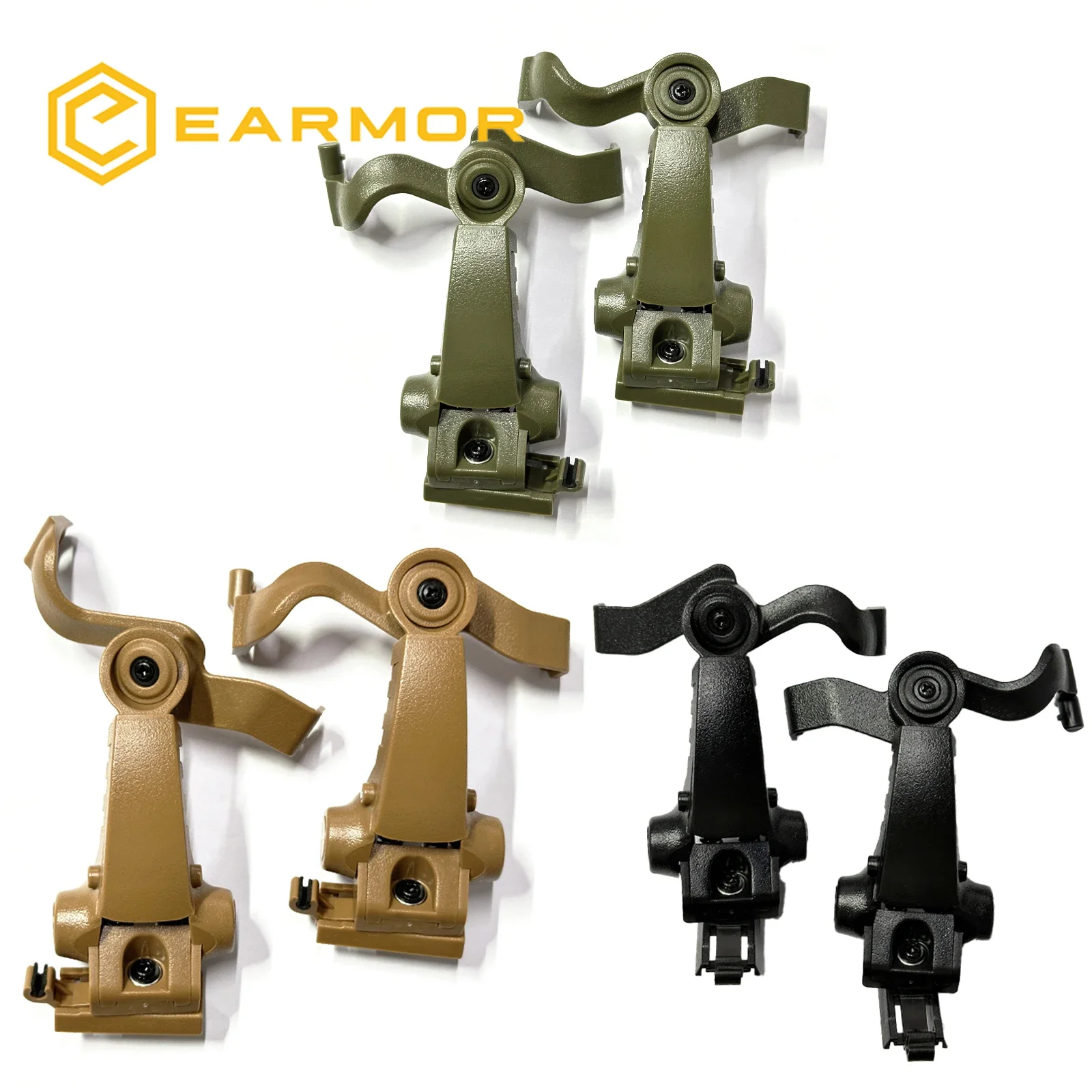 EARMOR M16C Tactical earphones Headset ARC Helmet Rails Adapter Attachment Kit for M31 / M32 / M32H / M31H Headset