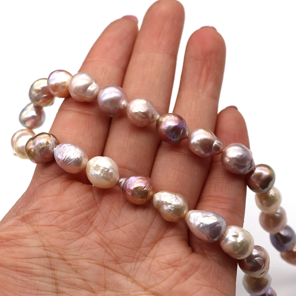 

2-4pcs Colorful Natural Freshwater Edison Pearl Women's DIY Fashion Necklace Bracelet Earrings Jewelry Accessories 9-10mm