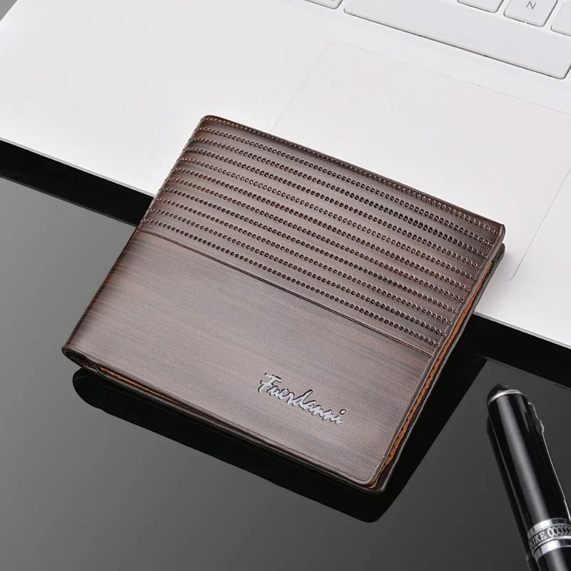 Short Wallet Men Fashion Business Men's Wallet Men's Student Wallet Men Wallet Fashion Trend Simple Business