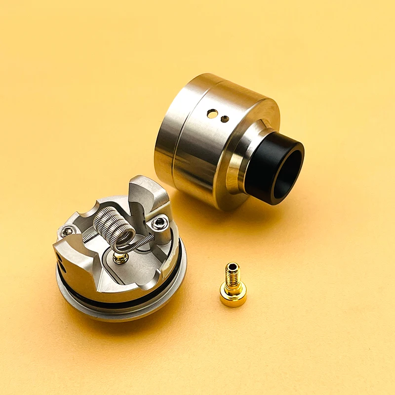 DSX HAKU VENNA V2 RDA 316SS 22 مللي متر رذاذ واحد لفائف تدفق الهواء مدخل قابل للتعديل إعادة البناء خزان Vape المرذاذ مع BF squonk