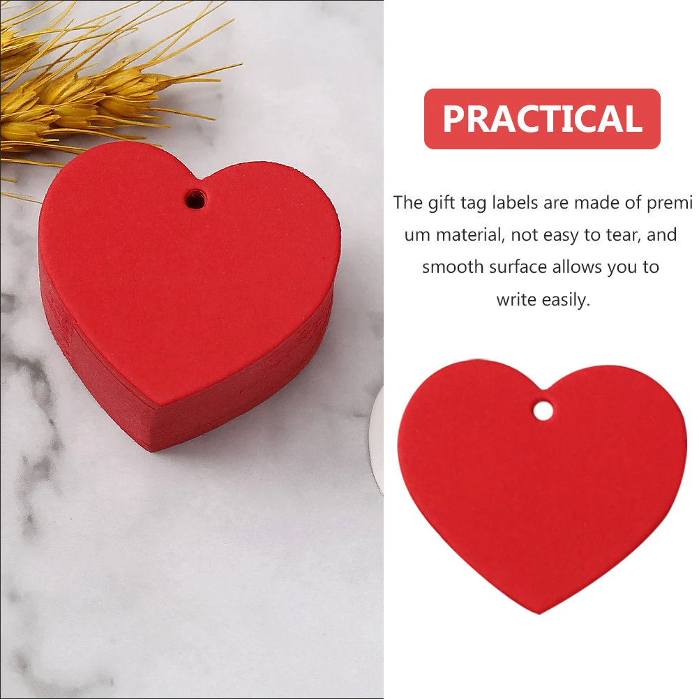 

300 Pcs Paper Cut Love Tag Heart Shape Sticker Labels Valentine's Day Name Tags