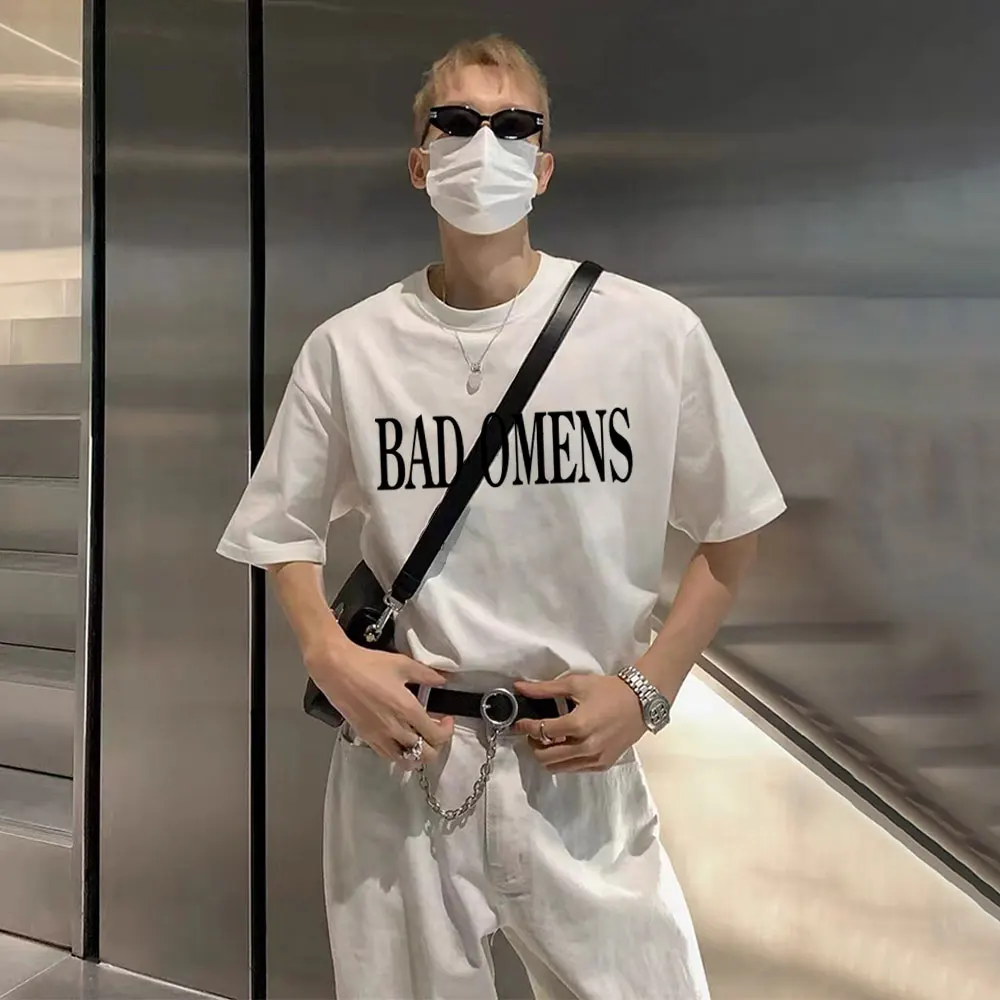 

Bad Omens Graphic T-shirt Men Women Fashion Rock Gothic Metal Style Streetwear Men's Casual Cotton Vintage Short Sleeve T Shirts
