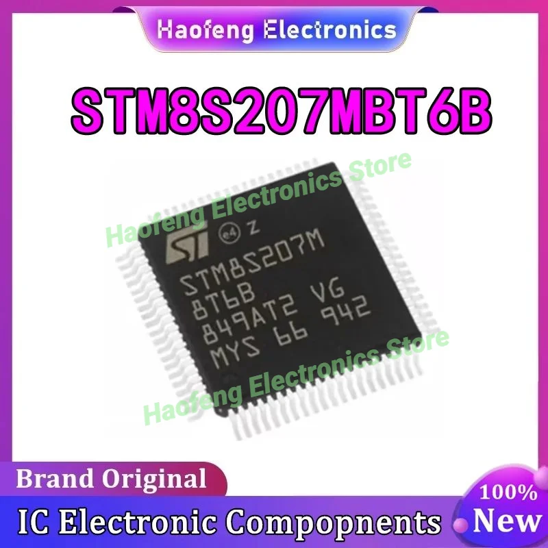 5PCS STM8S207MBT6B STM8S207MBT6 STM8S207MB STM8S207 STM8S STM8 STM IC MCU Chip LQFP-80 in Stock 100% New Origin