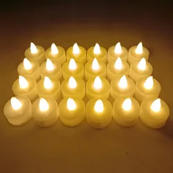 Flameless LED Candle Creative wishing Led Tea Light Warm White Flameless Candle Halloween Christmas Decor Candle Light