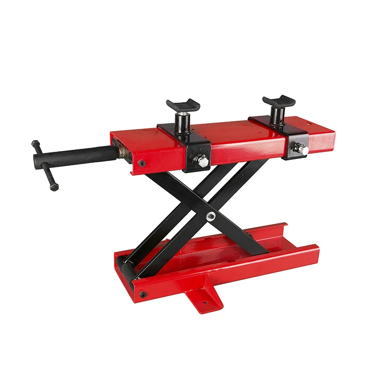 

Motorcycle Lifting Table Repair Platform Foldable Lifting Frame with Tools Durable & Stable for Bike Maintenance Garage Workshop