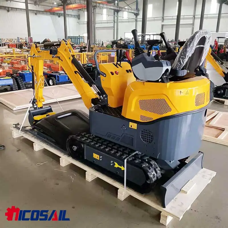 Urban Infrastructure 1.2t Mini Excavator OKW12– Compact Size for Sidewalk Repair, Curb Replacement & City Park Maintenance