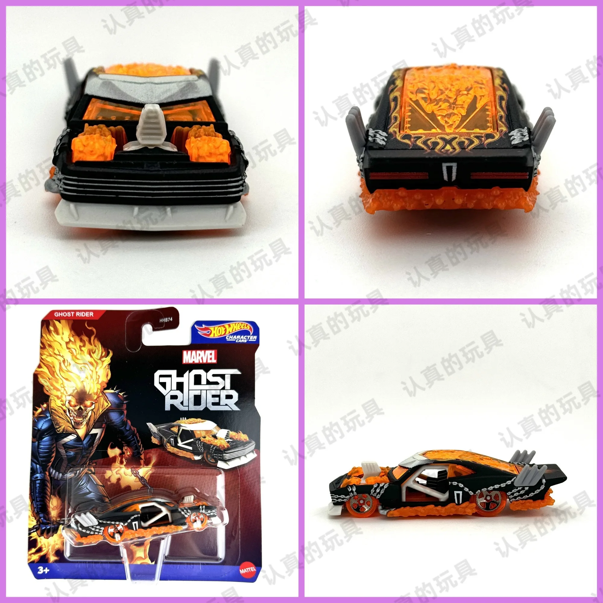 Original Hot Wheels Disney 1/64 Character Cars Ghost Rider Diecast