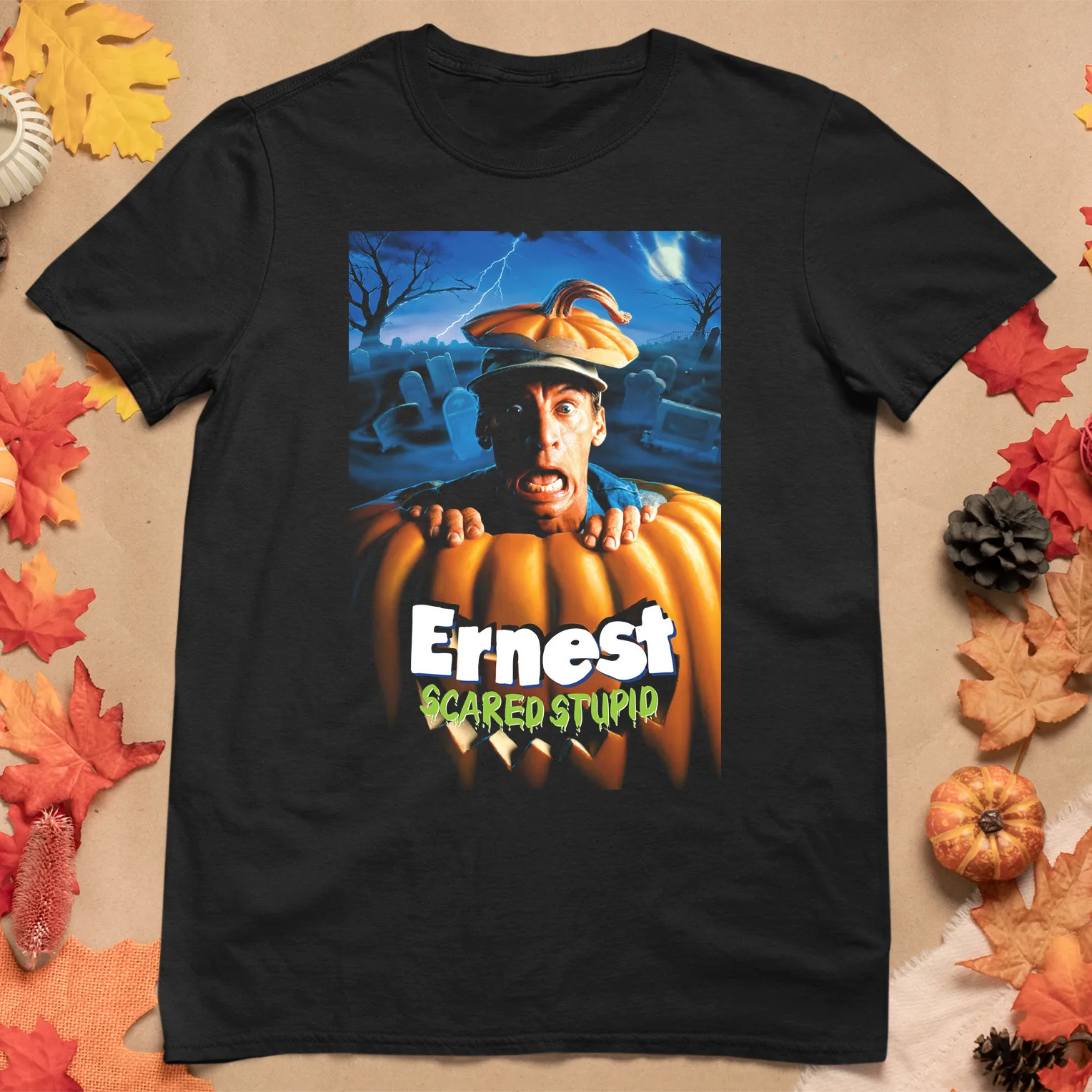 Ernest Scared Stupid Jim Varney Black Unisex