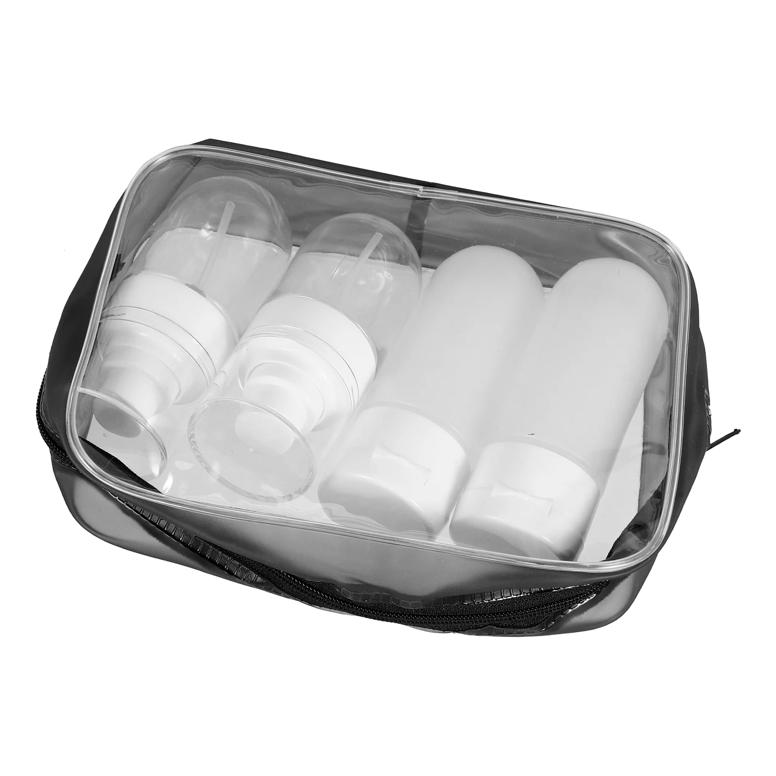

4pcs Travel Squeezable Tubes Refillable Toiletry Bottles For Shampoo Conditioner Lotion Leakproof Lightweight Durable Pe