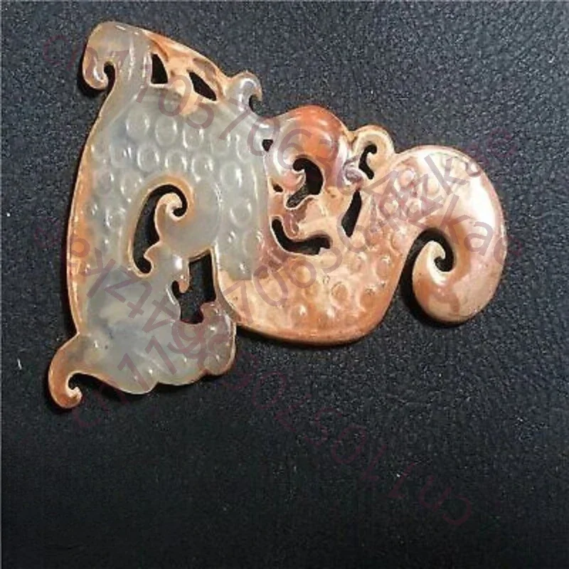Qing Dynasty rare Antique Xiuyu Imitation Cologne Pendant Handlebar