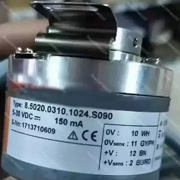 

8.5020.0320.1024.S090 8.5020.0310.2048.S090 Incremental Hollow Shaft Optical Encoder 1024 2048 PPR Push Pull HTL