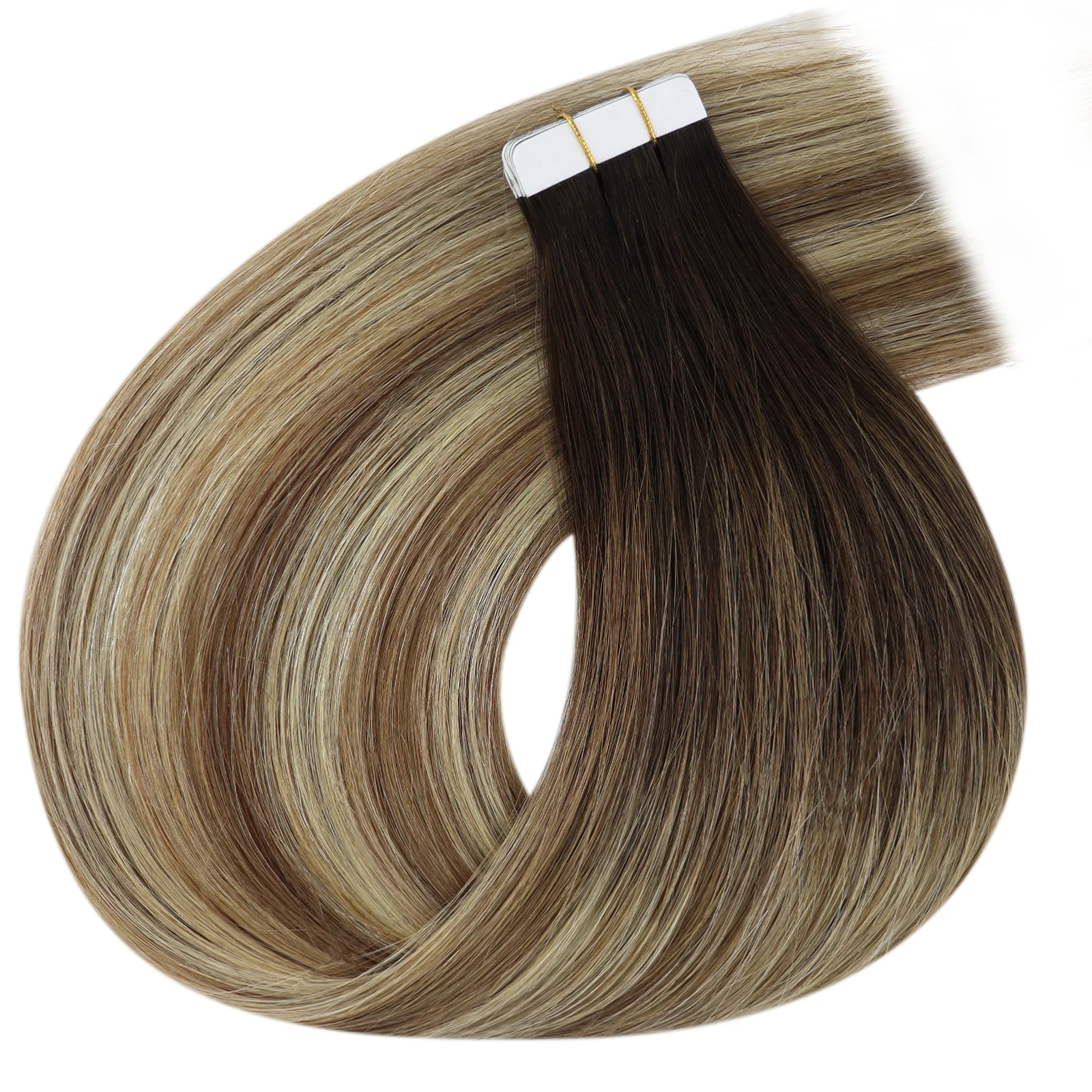 YoungSee เทปส่วนขยายเทปผมมนุษย์จริง 100% Human Hair Remy ผมคุณภาพสูงธรรมชาติซ่อน 12-24 นิ้ว 20pcs