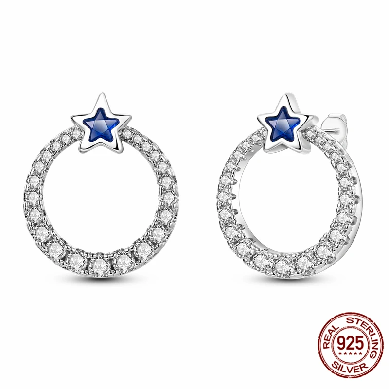 

High-quality S925 sterling silver earrings, women's hoop earrings, anniversary and wedding jewelry gifts.