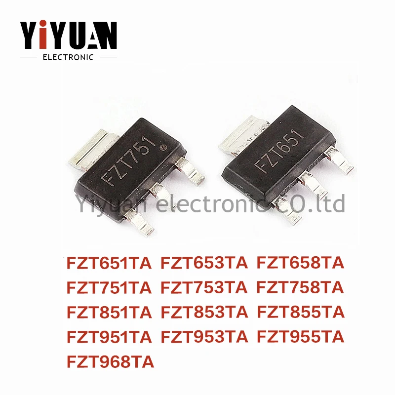 10PCS NEW FZT651TA FZT653TA FZT658TA FZT751TA FZT753TA FZT758TA FZT851TA FZT853TA FZT855TA FZT951TA FZT953TA FZT955TA/968 Triode