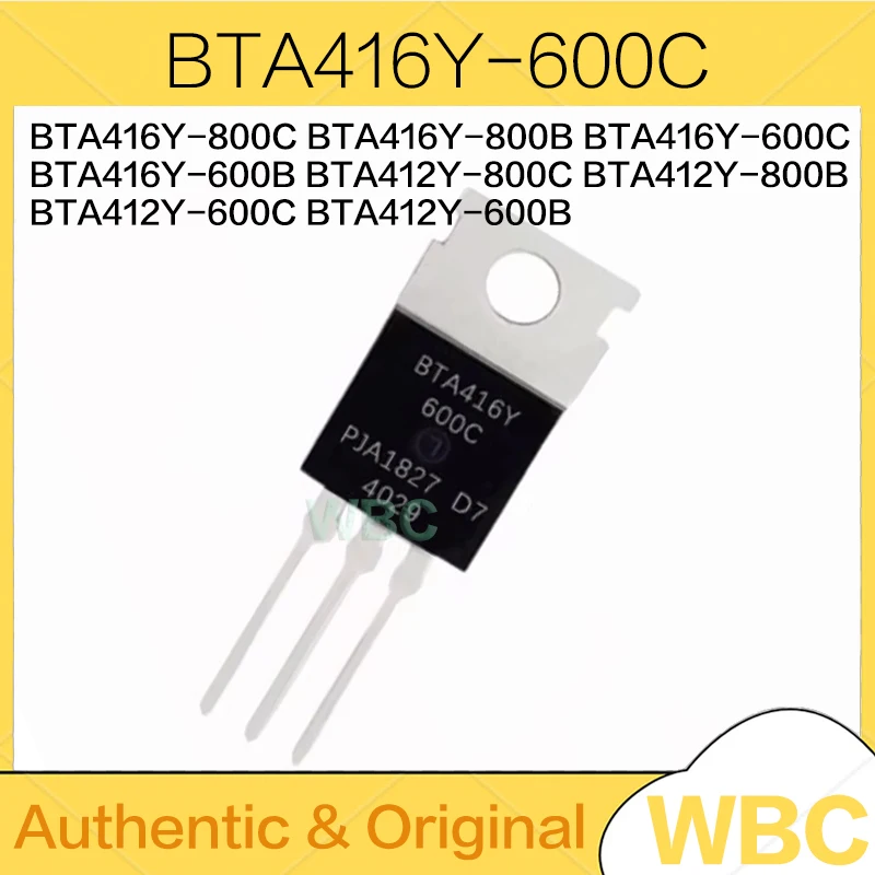 10Pcs BTA412Y-600B BTA412Y-600C BTA412Y-800B BTA412Y-800C BTA416Y-600B BTA416Y-600C BTA416Y-800B BTA416Y-800C TO-220