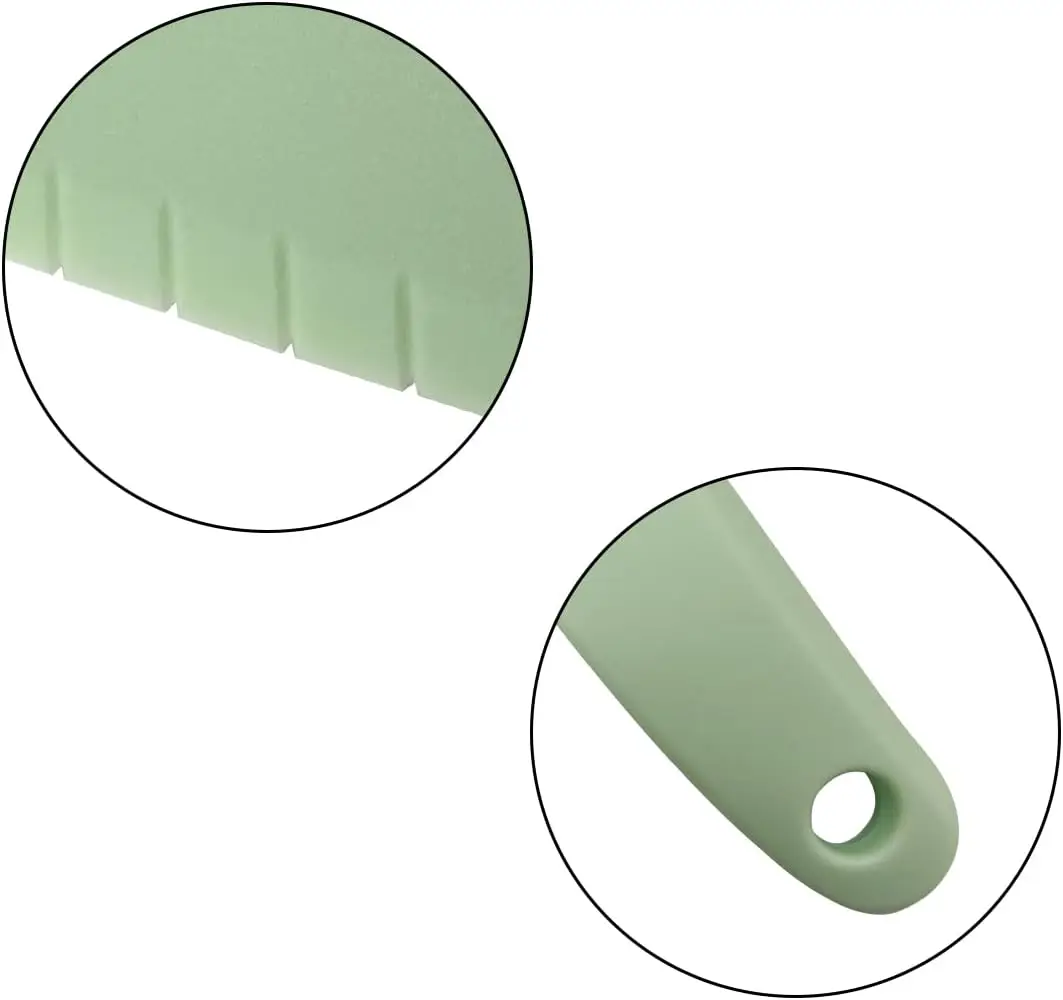 2Pcs Green Lettuce Knife Cutter Set, Professional Serrated Knife for Veggies, Salad, Fruit, Cake, Bread
