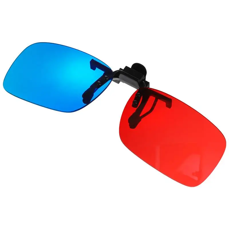 New Red Blue Glasses Hanging Frame 3D Glasses Myopia Special Stereo Clip (Without Glass Frame)