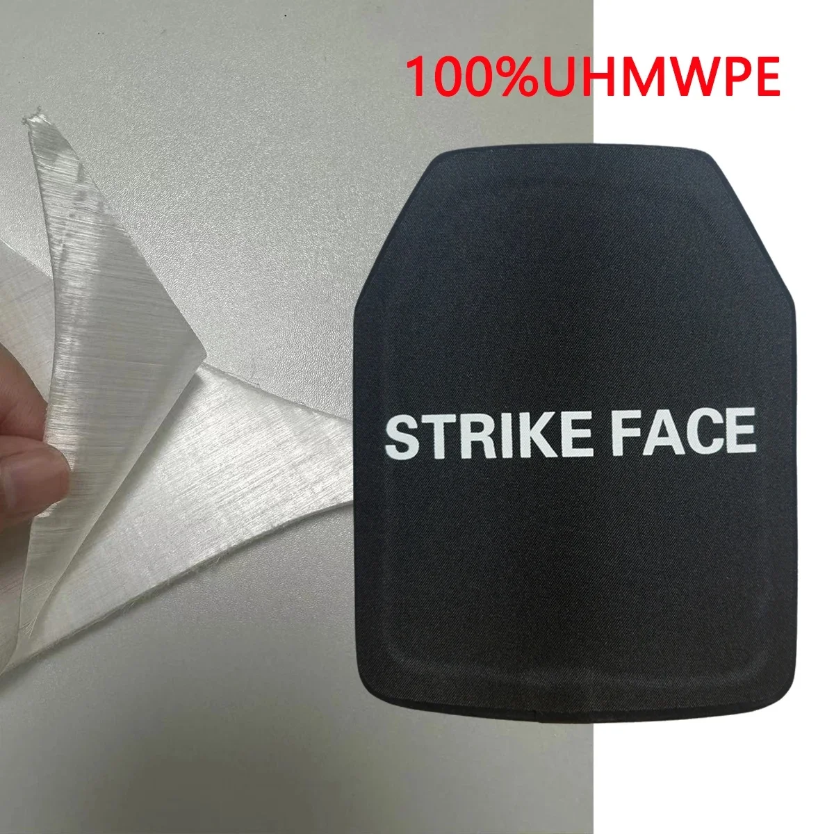 NIJ III Lichte tactische 25x30cm kogelvrije plaat UHMWPE lichaamspantserbescherming
