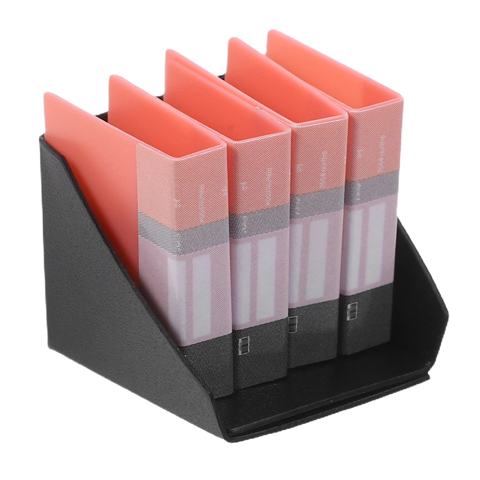 

1Set Mini Plastic File Folder Dollhouse Office Accessories Realistic Small Document Holder for Creative Office Scene