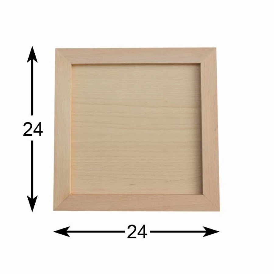 HM13 Small Square Wood Board, Unpainted Raw Wood Mdf Board