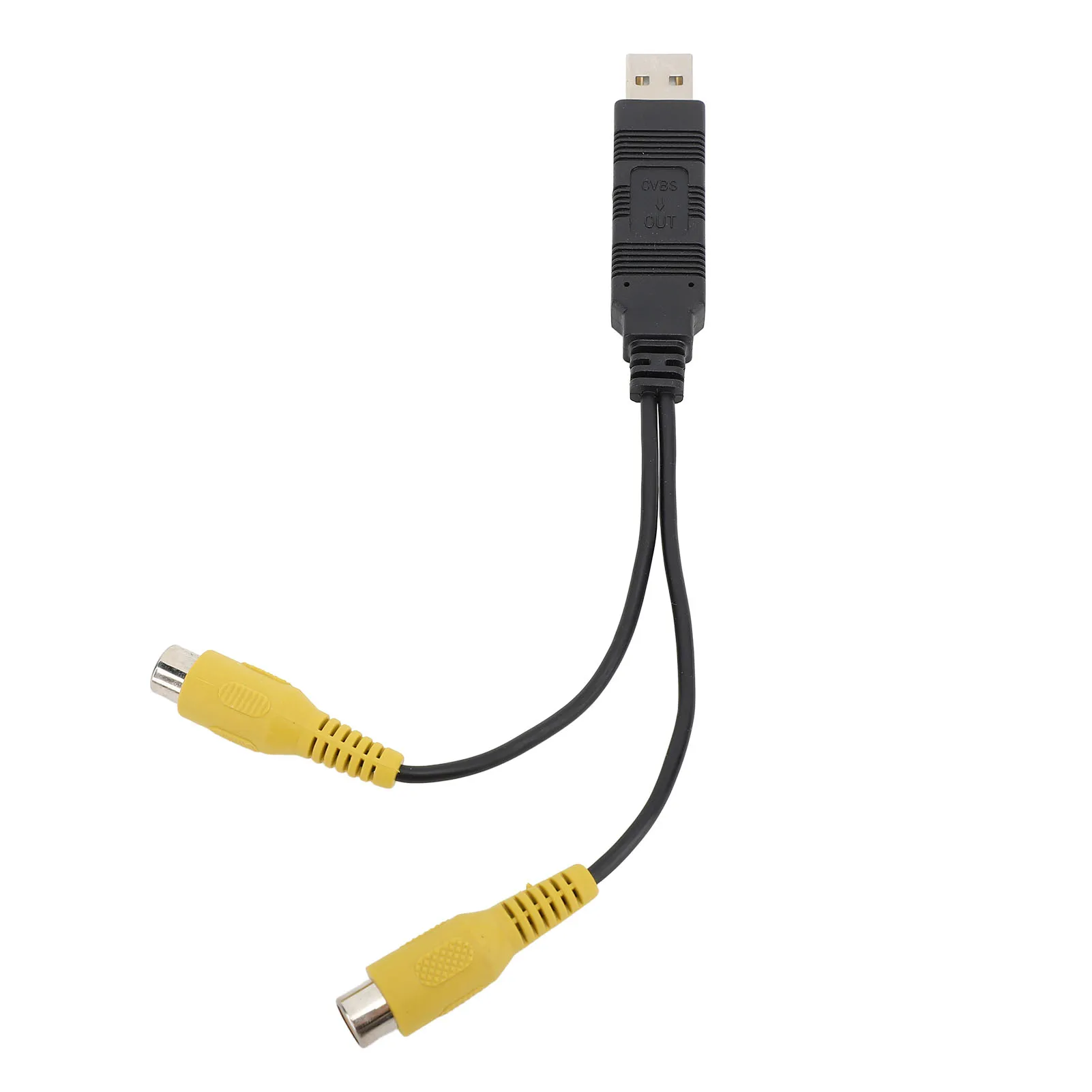 

Адаптер видеовыхода USB к CVBS HD-видео Простой в использовании адаптер интерфейсного кабеля USB к RCA для автомобиля