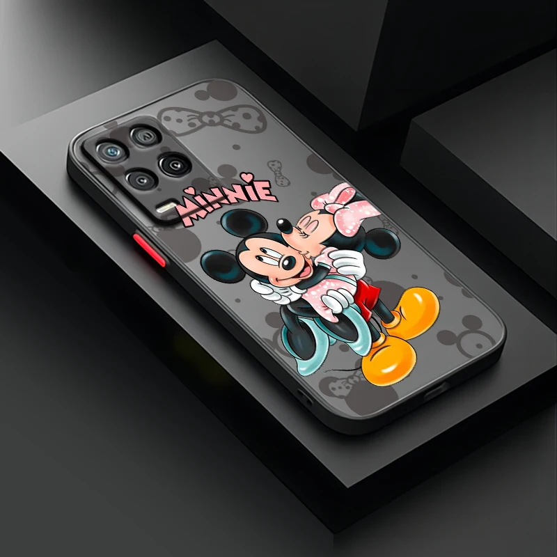 Disney Mickey Minni For OPPO Realme 11 20 9 9i 8i 8 7i 6S 6i 6 5i 5 Pro Plus Global TPU Frosted Translucent Phone Case