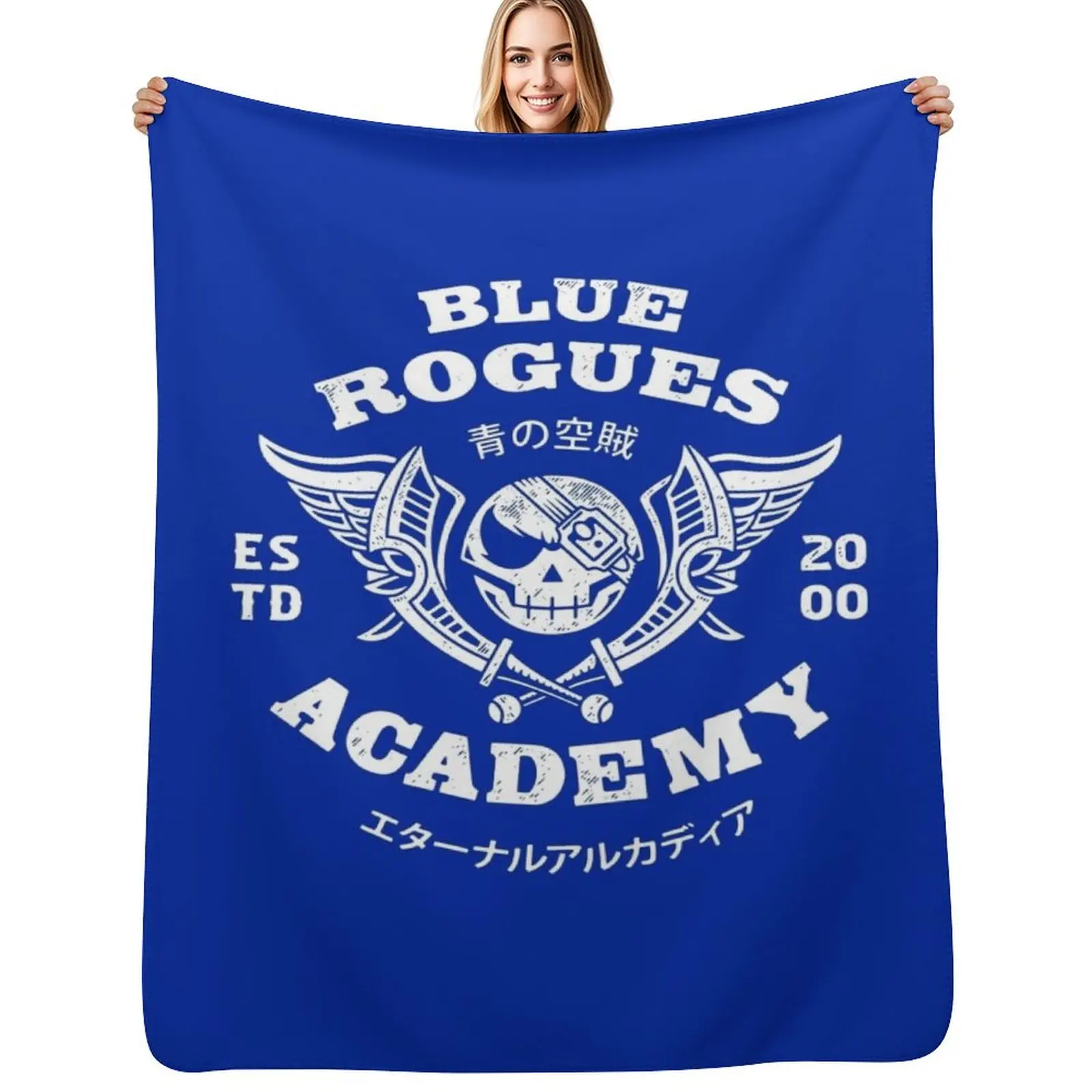 

Blue Rogues Air Pirates Throw Blanket Designers Furry christmas decoration Thins Blankets