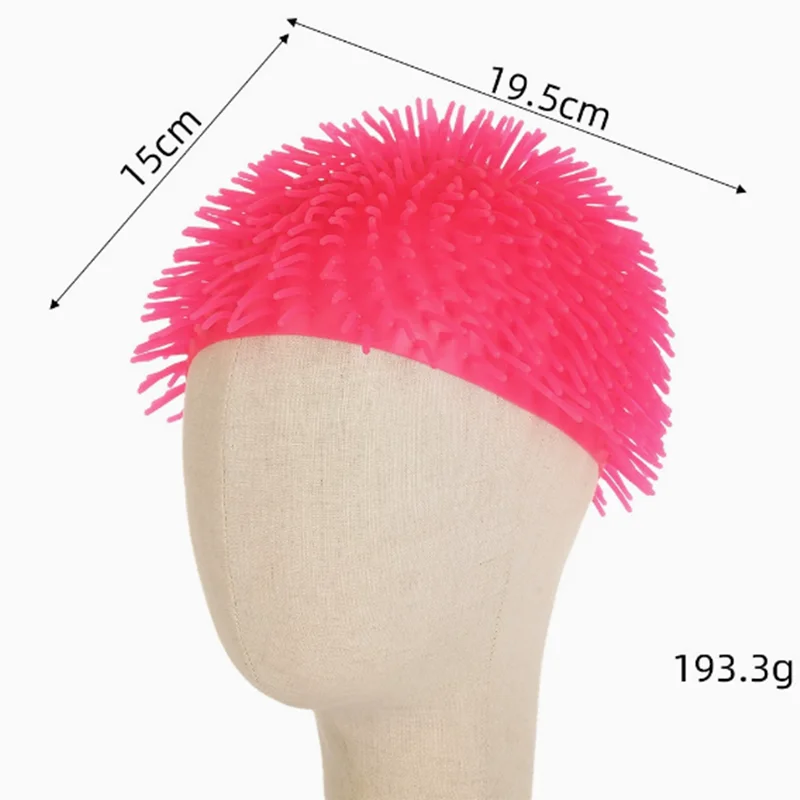 Multi-color TPR soft spiky ball headgear, parent-child interactive novelty hat, party birthday outdoor cap