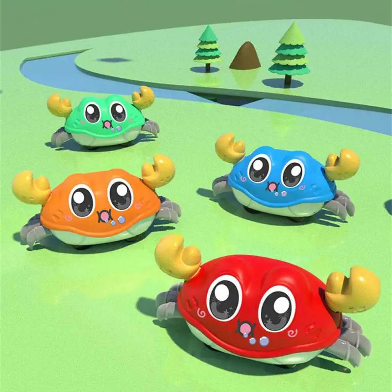 Crawling Crab Tummy Time Baby Sensory Toys Infant Learning Crawl sviluppo del bambino bambini interattivo Walking Birthday Gift