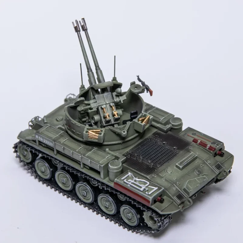 

1/72 Scale M42 Anti-Aircraft Gun Vehicle Finished Plastic Tank Model Collection Item Decoration Display Piece