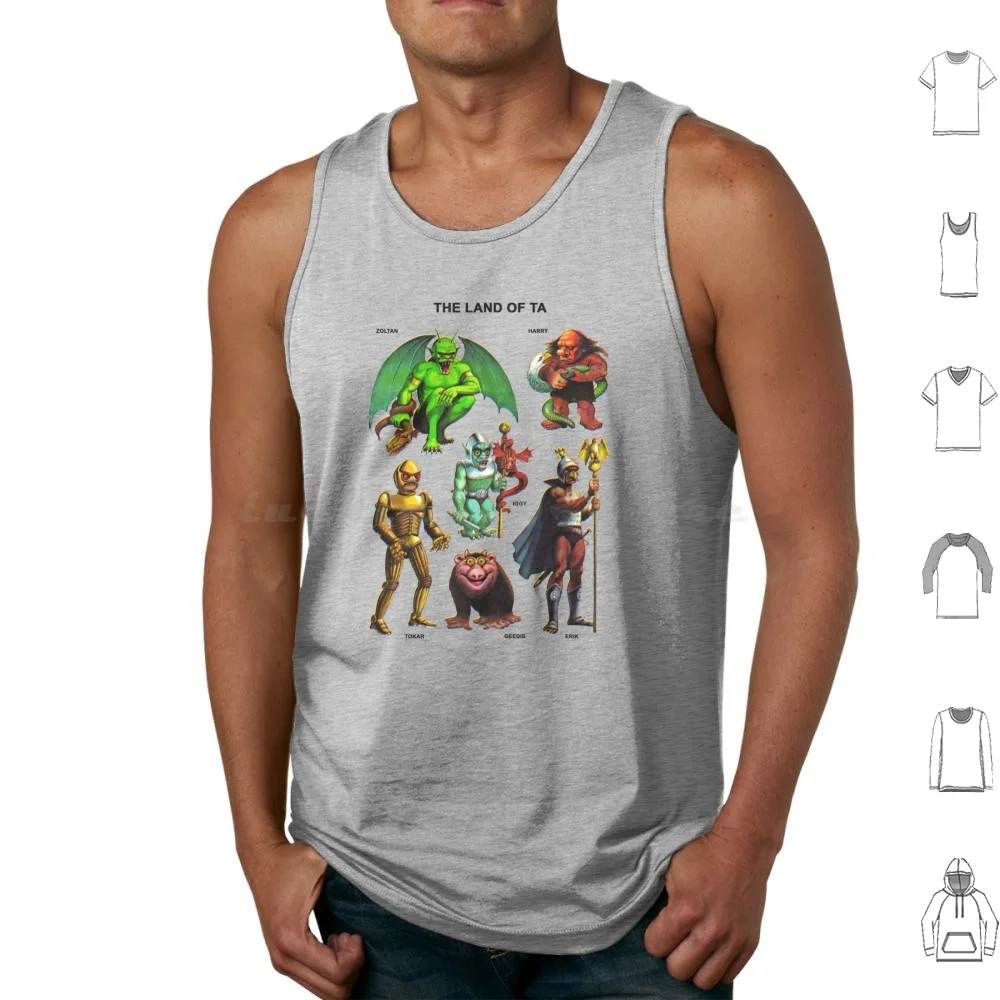 Land Of Ta Sticker Sheet Tank Tops Vest Sleeveless Geedis Ta Land Of Ta Meme Memes Reddit 1980 80S Dnd D D And 4Chan Vintage