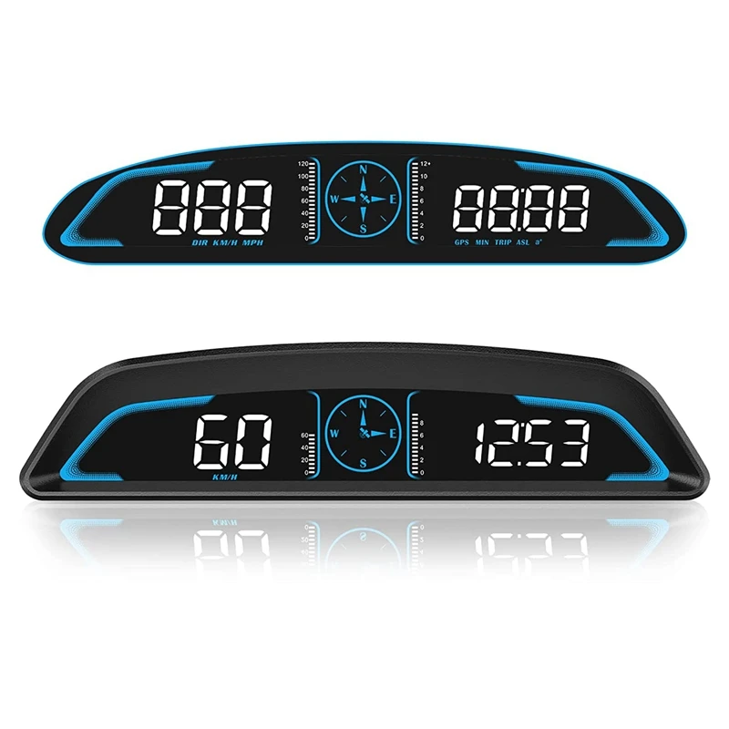 Car Heads Up Display Overspeed Alarm Trip Meter With Speed Fatigued Driving Alert