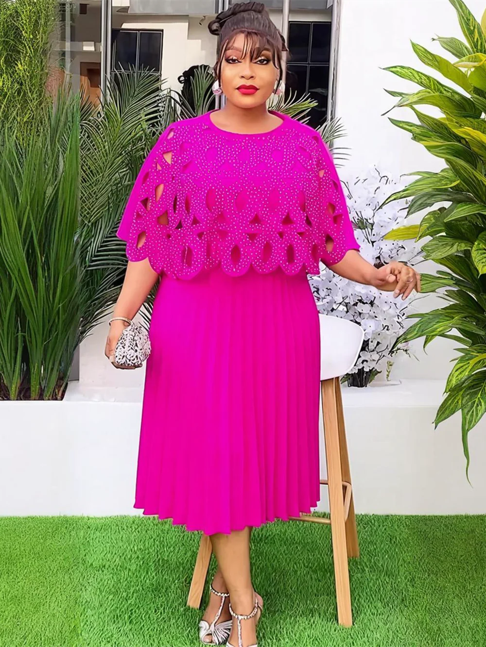 فساتين أفريقية أنيقة للنساء Dashiki أنقرة مكتب سيدة ملابس رداء حجم كبير تركيا مساء حفلة فستان طويل 2025