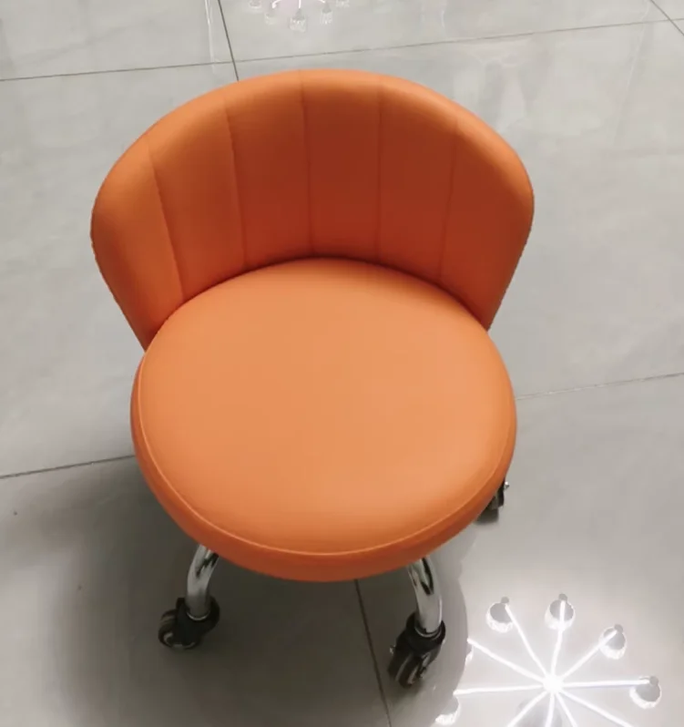 Solid Five-claw Universal Wheel Small Stool Household Pulley Low Stool Round Stool