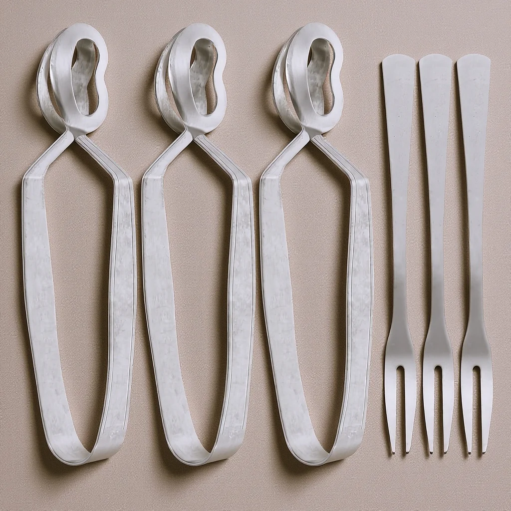 

3 set Stainless Steel Snail Tong Fork Set Heat Resistant For Escargot Dining Home Restaurant Shellfish Picking Tongs