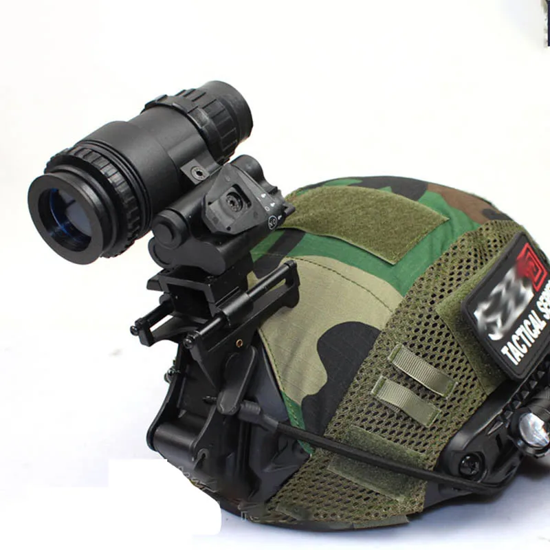 Imagem -05 - Rápido Kit de Montagem Capacete Pvs18 Monocular Night Vision Modelo Liga Alumínio Caminhão Basculante Conjunto Capacete Suporte