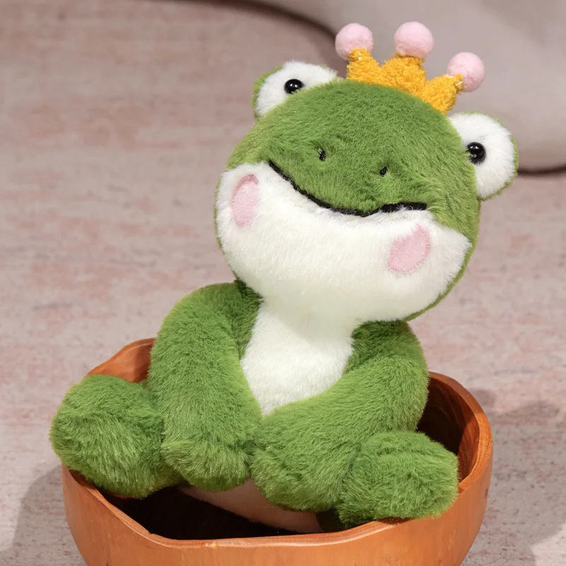 

30/40cm Kawaii Realistic Frog Plush Toy Simulation Green Frog Stuffed Animal Doll Cartoon Room Decor Soft Pillows Kids Xmas Gift