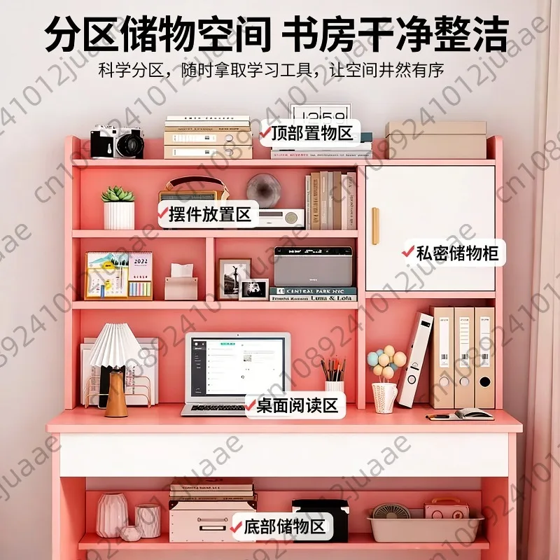Kids Study Computer Table Dining Toddler Desk Table Pink Student Storage Wood Writing Ordenador Mesa De Estudio  Office